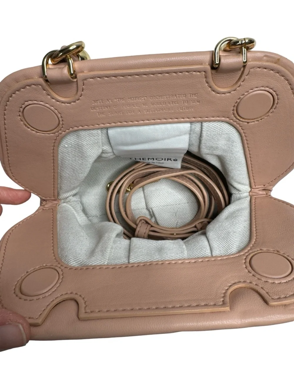 TheMoire | Gea Stones Faux-Leather Clutch Bag - Picture 9 of 11
